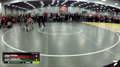 59 lbs Cons. Round 3 - Elias Vegerano, Great Neck Wrestling Club vs John Pereira, Bandits