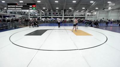 118 lbs Round Of 16 - Matthew Williams, Iron Faith WC vs Giovanni Amaral, Providence BTS