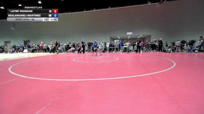 49 lbs Champ. Round 1 - Layne Vaughan, KS vs MialaniAneli Martinez, NM