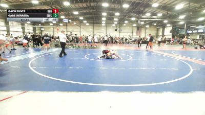80 lbs Round Of 16 - Gavin Davis, Ohio United - MS vs Gabe Herrera, TDWC Maniacs Grey - MS