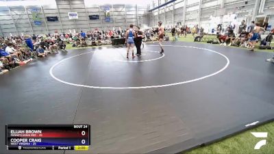 160 lbs Semis & 3rd Wb (16 Team) - Elijah Brown, Pennsylvania Red vs Cooper Craig, West Virginia