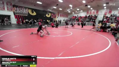 120 lbs Cons. Round 4 - Kenslie Watts, San Clemente vs Brooklyn Guy, Westminster