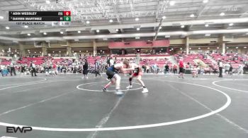 120 lbs 1st Place Match - Adin Wessley, Kansas Young Guns vs Davien Martinez, Pomona Elite