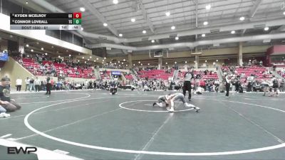61 lbs Cons. Round 4 - Kyden McElroy, Garden City vs Connor Loveall, Team Central
