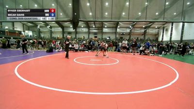 132 lbs Cons. Sub-quarters - Ryker Eberhart, Immortal Athletic WC /Waverly-Shell Rock HS vs Micah Davis, Relentless Wrestling Club