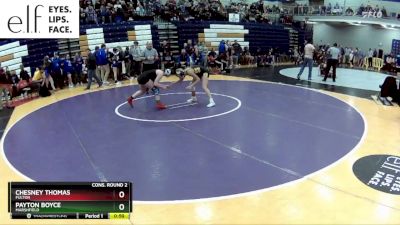 135 lbs. Cons. Round 2 - Payton Boyce, Marshfield vs Chesney Thomas, Fulton