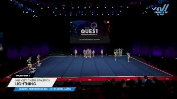 Hill City Cheer Athletics - Lightning [2025 L4 Performance Rec - 10-18Y (NON) - Large Day 1] 2025 The Quest