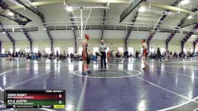 174 lbs Cons. Round 1 - John Radey, Ohio Northern Univerity vs Kyle Austin, Ohio Northern Univerity