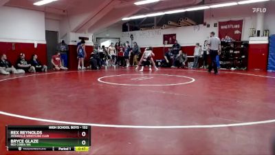 132 lbs Cons. Round 6 - Rex Reynolds, Zionsville Wrestling Club vs Bryce Glaze, Red Cobra WA