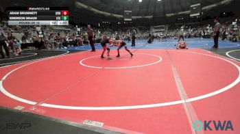 55 lbs Round Of 16 - Adam Brummett, Sperry Wrestling Club vs Emerson Braun, Owasso Takedown Club