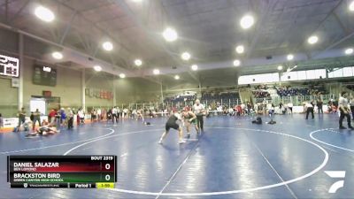 165 lbs Cons. Round 3 - Brackston Bird, Green Canyon High School vs Daniel Salazar, Ben Lomond