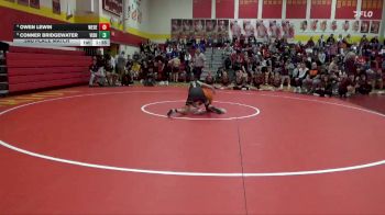 126 lbs 3rd Place Match - Owen Lewin, West Delaware, Manchester vs Conner Bridgewater, Vinton-Shellsburg