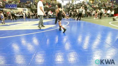 61 lbs Rr Rnd 3 - Dwaine Goldsberry, Weatherford Youth Wrestling vs Leland Riley, Midwest City Bombers