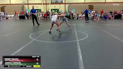 120 lbs Cons. Semi - Adrian Canales, Scanlan Wrestling Academy vs Henry Racich, Faith Christian Academy