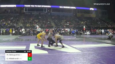 125 lbs Quarterfinal - Drew Hildebrandt, Central Michigan vs Michael DeAugustino, Northwestern