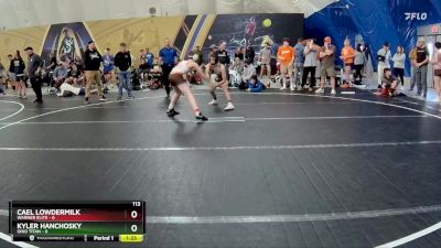 113 lbs Round 5 (8 Team) - Cael Lowdermilk, Warner Elite vs Kyler Hanchosky, Ohio Titan