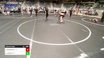 100 lbs Quarterfinal - Jett Sisemore, Team Tulsa Wrestling Club vs Ashton Jones, BAWC