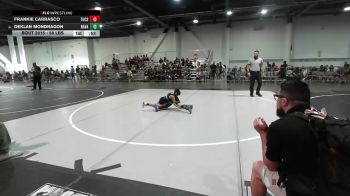 58 lbs Round Of 32 - Frankie Carrasco, Tucson Cyclones vs Deklan Mondragon, Ravage WC