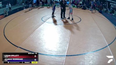 70 lbs Round 1 - Logan Spillett, Idaho vs Azariah Rodriguez, Utah