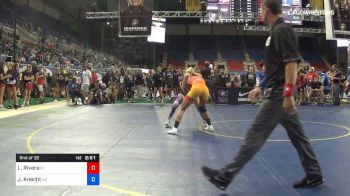 122 lbs Rnd Of 32 - Leidaly Rivera, Florida vs Jordyn Knecht, Kansas