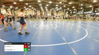 220 lbs Rr Rnd 1 - Brycen Arthur, Patriot USA Wrestling Club vs Garrett Crowder, 84 Athletes Black