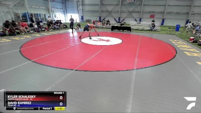 132 lbs Round 1 (6 Team) - Kyler Schalesky, North Dakota Blue vs David Ramirez, TEAM NC