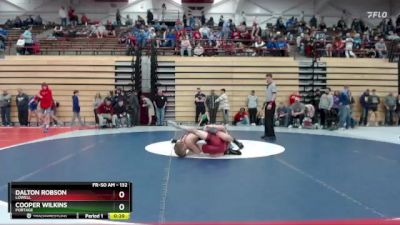 132 lbs Quarterfinal - Dalton Robson, Lowell vs Cooper Wilkins, Portage