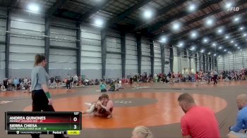 127 lbs Semis & 1st Wrestleback (8 Team) - Andrea Quinones, Midwest Assasins Red vs Sierra Chiesa, Team Pennsylvania Blue