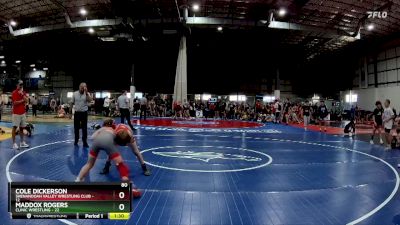 80 lbs Semifinals (4 Team) - Cole Dickerson, SHENANDOAH VALLEY WRESTLING CLUB vs Maddox Rogers, CLINIC WRESTLING