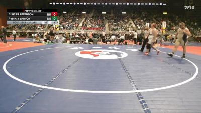 3A-285 lbs 3rd Place Match - Wyatt Barton, Cody vs Lucas Peterson, Rawlins