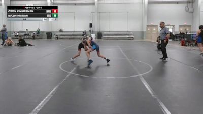 64 lbs Round 6 (8 Team) - Owen Zimmerman, Mat Assassins Black vs Mazin Hmidan, Team Ohio