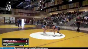 112 lbs Quarterfinal - Xiomara Gallego, Poway High School Wrestling vs Kiely Tabaldo, California