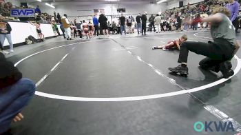 55 lbs Round Of 16 - Kainen Houston, Grove Takedown Club vs Cooper Simpson, Salina Wrestling Club