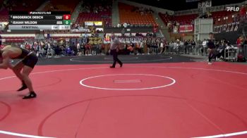190 lbs Semifinal - Isaiah Wilson, Andale vs Broderick Desch, Topeka-Hayden Hs