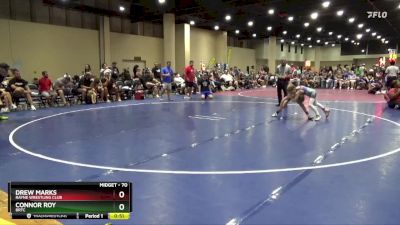 70 lbs Cons. Round 2 - Connor Roy, BRTC vs Drew Marks, Rayne Wrestling Club