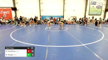 94 lbs Semifinal - Brock Humphrey, Quest School Of Wrestling vs Max Dinges, Meatballs