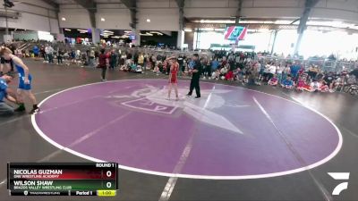 86 lbs Round 1 - Nicolas Guzman, ONE Wrestling Academy vs Wilson Shaw, Brazos Valley Wrestling Club