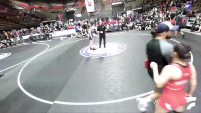 130 lbs Julissa Gonzalez, KCWA - Kern County Wrestling Association vs Aliyhana Hernandez, NAWA - North Area Wrestling Association