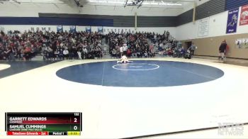 132 lbs Cons. Round 1 - Samuel Cummings, Lakeside (Nine Mile Falls) vs Garrett Edwards, Cashmere