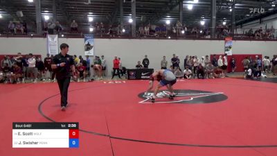 70 kg Consi Of 8 #1 - Edward Scott, Wolfpack Wrestling Club vs Jude Swisher, Pennsylvania RTC