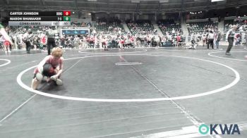 58 lbs Consolation - Carter Johnson, Duncan Demon Wrestling vs Mason Shumaker, F-5 Grappling