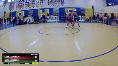 285 lbs Semifinal - CJ McCutcheon, Riverview (Sarasota) vs Nash Hudgens, North Port H.S.