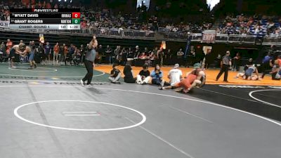 6A 190 lbs Champ. Round 1 - Wyatt Davis, Irving MacArthur vs Grant Rogers, Katy Morton Ranch