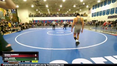 150 lbs Cons. Round 2 - Levi Adams, Kootenai Classical vs Isaiah Ramirez, University