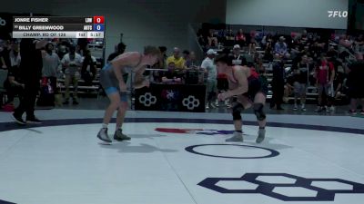 74 kg Champ. Rd Of 128 - Jonre Fisher, Legacy Dragons Wrestling vs Billy Greenwood, Arkansas Regional Training Center