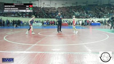 72 lbs Round Of 32 - Boston Tapp, Fort Gibson vs Mason Maggard, Owasso Junior High