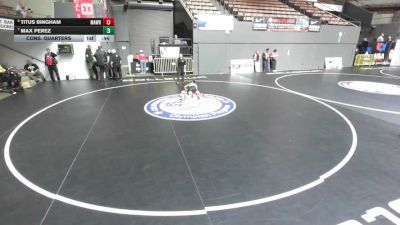 92 lbs Cons. Quarters - Max Perez vs Titus Bingham, MatTime Wrestling