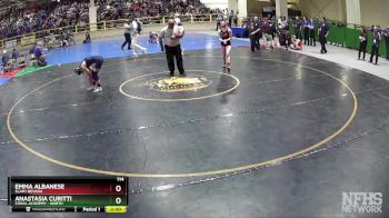 114 lbs Quarterfinal - Anastasia Curitti, Coral Academy - North vs Emma Albanese, SLAM! NEVADA