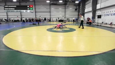 126 lbs Consi Of 16 #1 - Luis Alvarado, NM vs Sam Burega, NY