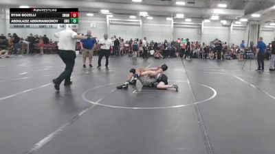 113 lbs Round 3 (10 Team) - Abdulaziz Abduraimjonov, Grindstone WC vs Ryan Bozelli, Savage WA White